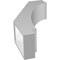 Ekena Millwork 5 1/2-in. W x 14-in. D x 26-in. H Imperial Architectural Grade PVC Knee Brace BRCP055X14X26IMP - alternate 2